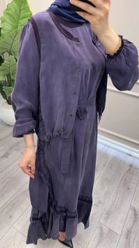 Misswhence 39815 Mor Yelekli Etek Ucu Detaylı Elbise