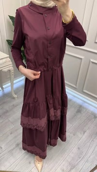Misswhence 39834 Bordo Yelekli Elbise