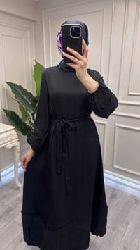 Misswhence 39836 Siyah Dantel Detaylı Elbise