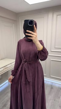 Misswhence 39842 Bordo Cupro Elbise