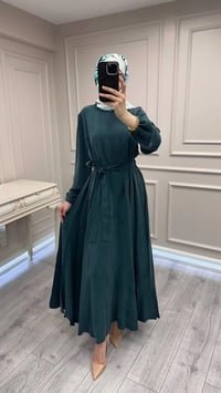 Misswhence 39842 Haki Cupro Elbise