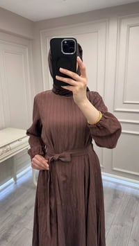 Misswhence 39844 Kahverengi Elbise