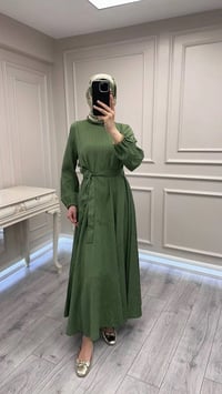 Misswhence 39844 Yeşil Elbise