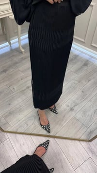 Misswhence 39921 Siyah Fermuar Detaylı Etek