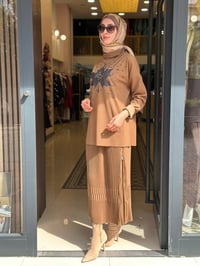 Misswhence 40000 Camel Desenli Takım