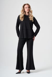 Misswhence 40110 Siyah Çelik Örme Pantolon