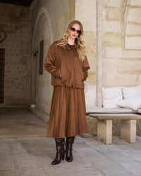 Misswhence 40201 Camel Süet Ceket