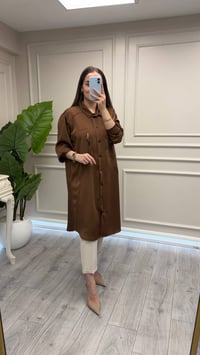 Misswhence 40400 Bakır Saten Gömlek