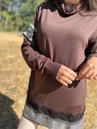 Misswhence MİSS 226 Kahverengi Triko Tunik
