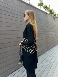 Misswhence MİSS 242 Camel Triko Damalı Tunik