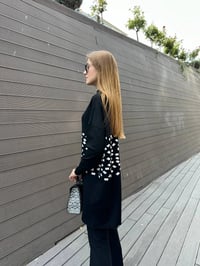 Misswhence MİSS 242 Ekru Triko Damalı Tunik