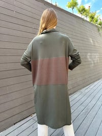 Misswhence MİSS 248 Haki Ara Boy Triko Tunik