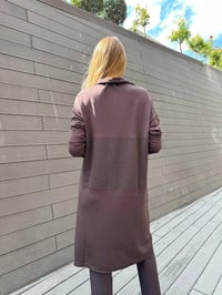 Misswhence MİSS 248 Kahverengi Ara Boy Triko Tunik