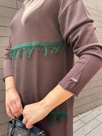 Misswhence MİSS 248 Kahverengi Ara Boy Triko Tunik