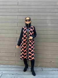 Misswhence MİSS217 Gül Kurusu Deri Detaylı Triko Kap