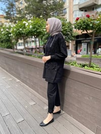 MY312 24S1118 Siyah Önü Dantelli Takım