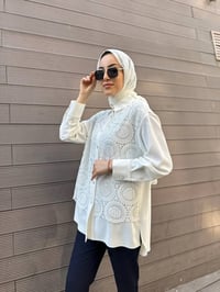 MY312 24S8190 Ekru Pul Payetli Tunik