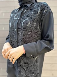 MY312 24S8190 Siyah Pul Payetli Tunik