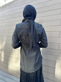 MY312 24S8201 Siyah Pul Payet Tunik