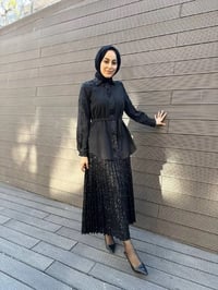 MY312 24S8201 Siyah Pul Payet Tunik