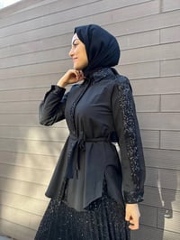 MY312 24S8201 Siyah Pul Payet Tunik
