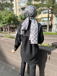 MY312 24S8214 Siyah Dantelli Yıldızlı Gömlek