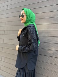 MY312 24S8249 Siyah Dantelli Ceket