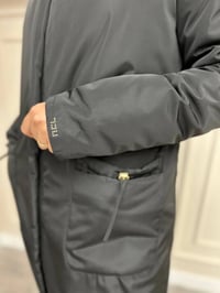 Ncl 22512 Siyah-Camel Çift Taraflı Kürklü Parka