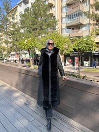 Ncl 23524 Siyah Şişme Peluş Mont