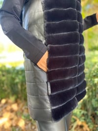 Ncl 23531 Siyah Kısa Peluş Şişme Yelek