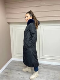Ncl 23533 Siyah-Lacivert Çift Taraflı Şişme Parka