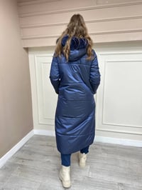 Ncl 23533 Siyah-Lacivert Çift Taraflı Şişme Parka