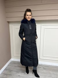 Ncl 23576 Siyah-Lacivert Çift Taraflı Şişme Parka