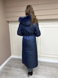 Ncl 23576 Siyah-Lacivert Çift Taraflı Şişme Parka