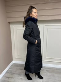 Ncl 23576 Siyah-Lacivert Çift Taraflı Şişme Parka