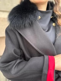 Ncl 23578 Siyah Exclusive Kaşmir Manto