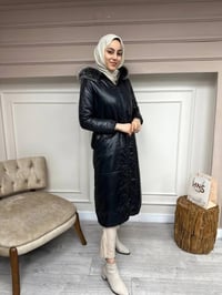 Ncl 23606 Siyah-Gümüş Çift Taraflı Şişme Parka