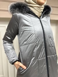 Ncl 23606 Siyah-Gümüş Çift Taraflı Şişme Parka