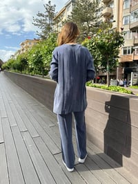 Nihle 8188 Lacivert Pantolonlu İkili Takım