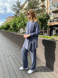 Nihle 8188 Lacivert Pantolonlu İkili Takım