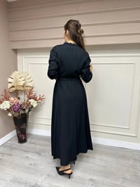 Niqozza NQ50050 Siyah Azalea Dantel Detay Elbise