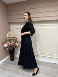 Niqozza NQ50050 Siyah Azalea Dantel Detay Elbise