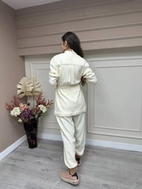 Niqozza NQ60045 Ekru Azalea Dantel Detay Takım