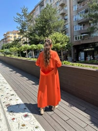 Noi 53323 Oranje Arkası Kemerli Scuba Kap