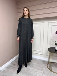 Noi 74230 Kahverengi Leopar Desenli Elbise