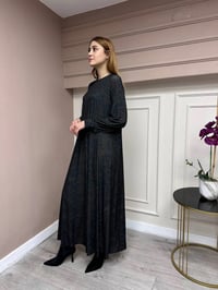 Noi 74230 Kahverengi Leopar Desenli Elbise
