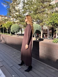 Nuss Triko 25K1414 Kahve Triko Elbise