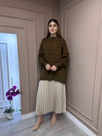 Nuss Triko 25Y3009 Kahve Tunik