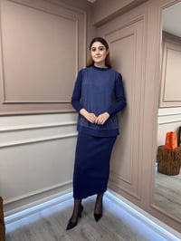 Nuss Triko 25Y3012 Lacivert Tunik