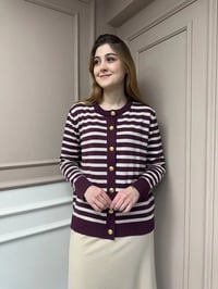 Nuss Triko 25Y306 Bordo Hırka